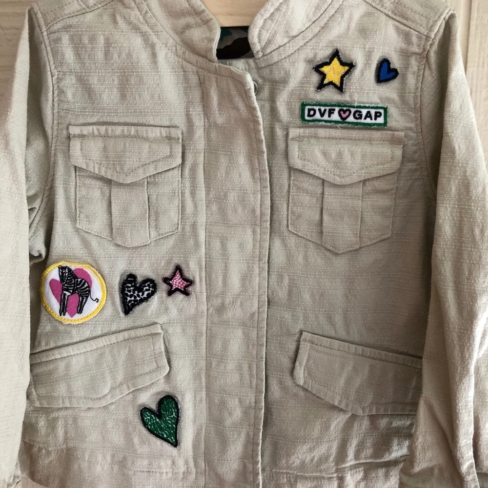 Diane von Furstenberg for gap patch jacket 4 girls